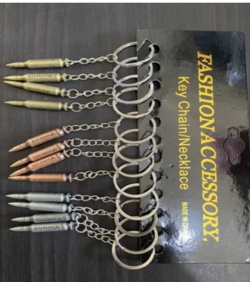 1pc  Keyring Car keydhain metal bullet design key chains