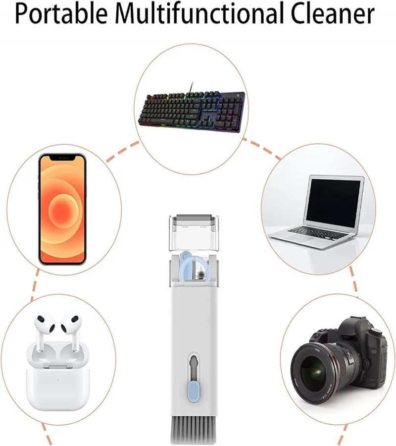 7HOT DEAL NO1.7 in 1 Electronic Cleaner kit, Cleaning Kit for Monitor Keyboard Airpods MacBook iPad iPhone iPod