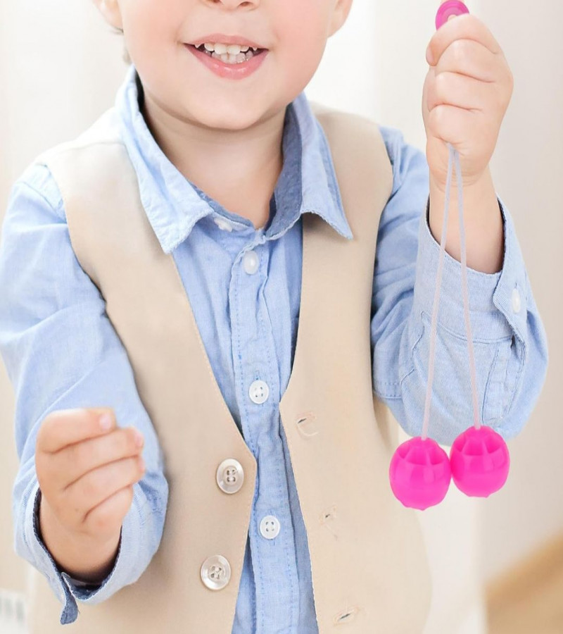 BIG Lato Lato toy piece MagiDeal Swinging Ball Toys Clackers Balls on A String Hands on Abilities Sensory Toy Novelty for Goodie Bag Toys