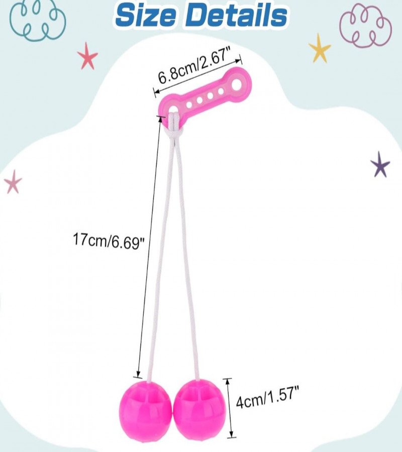 BIG Lato Lato toy piece MagiDeal Swinging Ball Toys Clackers Balls on A String Hands on Abilities Sensory Toy Novelty for Goodie Bag Toys