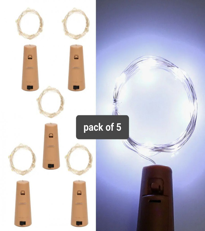 Bottle Lights String with Stopper Cork 20 LED Fairy Light Battery Operated Lights for Parties Wedding
