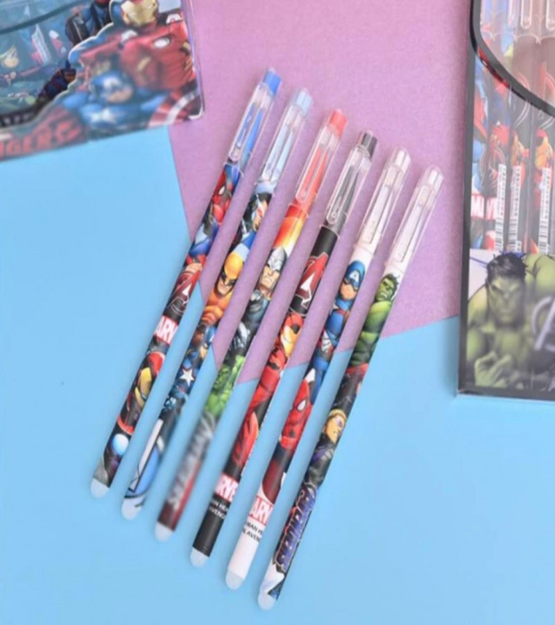 Cartoon Animals Erasable Pen 0.5 mm Refill Rods Cute Pens Kawaii Ballpoint pen For School Writing Washable Handle
