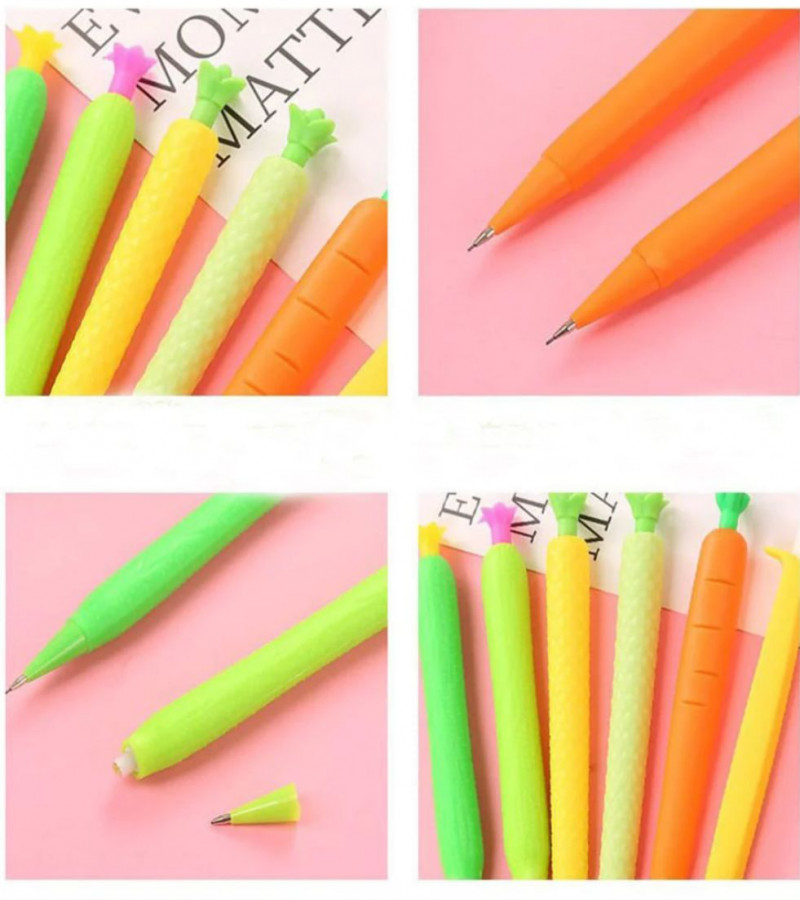 cute vegetable pencil Cute Kawaii Cartoon Cactus Press Automatic Mechanical Pencil School Office Supply Student Stationery Gift