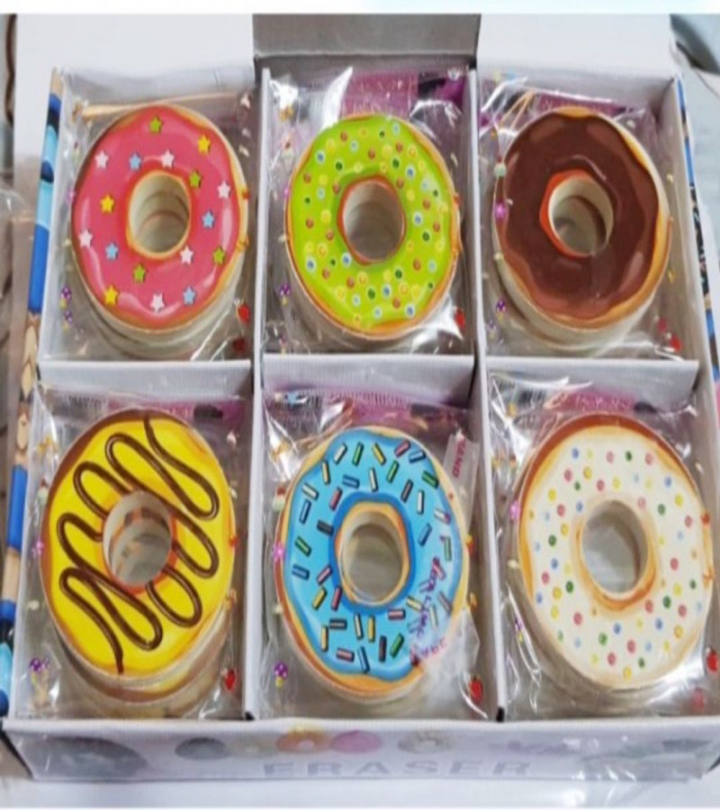 Donuts Erasers Food Erasers Lovely Cake Dessert Puzzle Erasers Toys Rubbers Pencil Erasers for Classroom Rewards Games