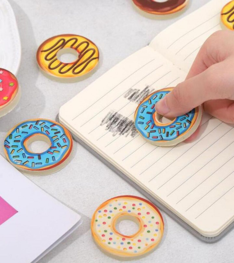 Donuts Erasers Food Erasers Lovely Cake Dessert Puzzle Erasers Toys Rubbers Pencil Erasers for Classroom Rewards Games