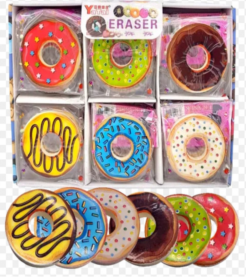 Donuts Erasers Food Erasers Lovely Cake Dessert Puzzle Erasers Toys Rubbers Pencil Erasers for Classroom Rewards Games
