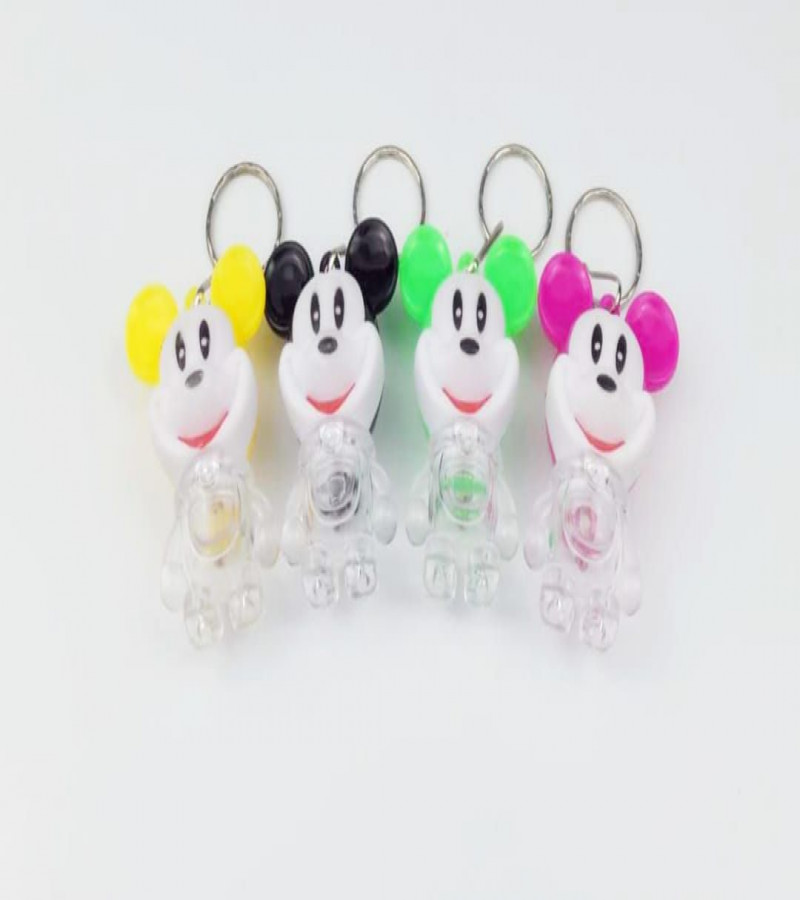 HOT DEAL NO 1. 1pcs LED flash Mickey mouse plush Keychain Creative Cartoon Light bag Pendant souvenir Gift children toyONLY IN (99)