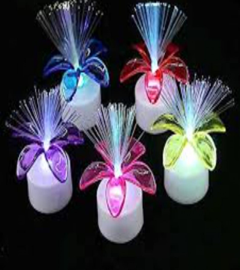 HOT DEAL NO 1. Color Changing LED Fiber Optic Night Light Lamp Battery Powered Small Light 1PCS ONLY IN (299)