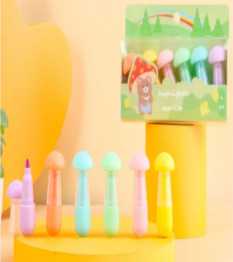 HOT DEAL NO 1 Doodle Pen Lovely Mini Highlighter (Mushroom)