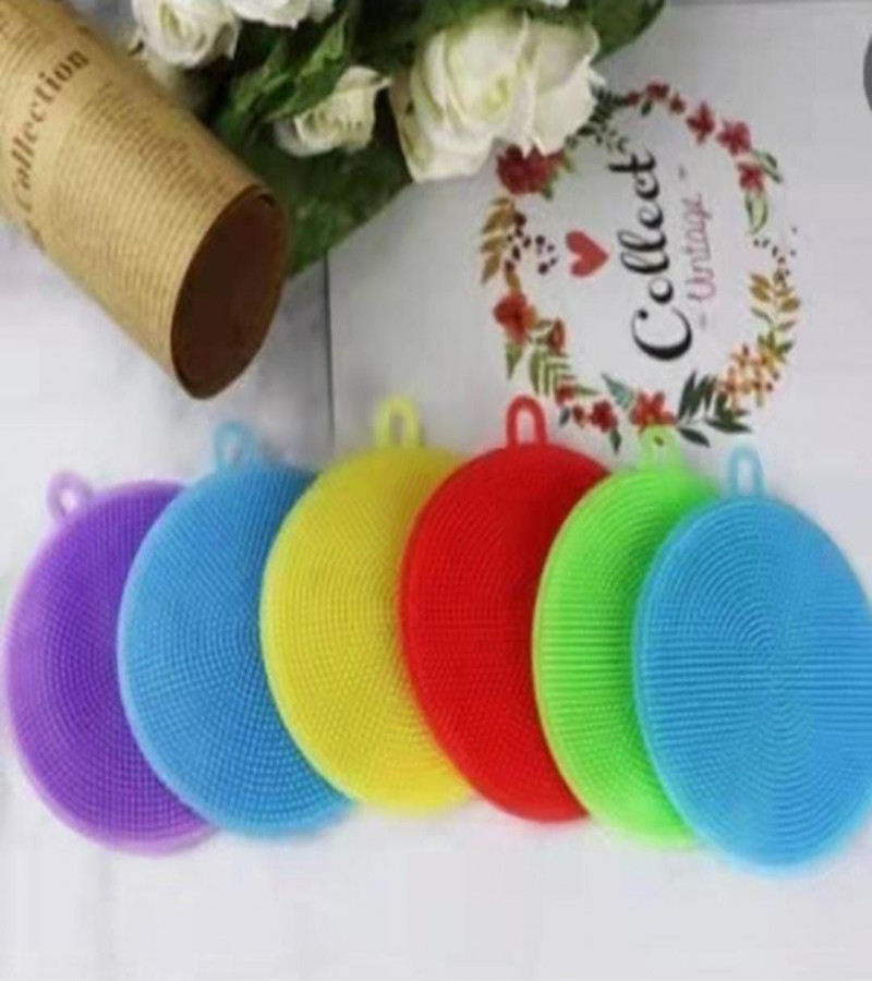 HOT DEAL NO 1 . Kitchen Silicone Dishwash Brush Cleaning BrushEACH PCS ONLY IN (99)