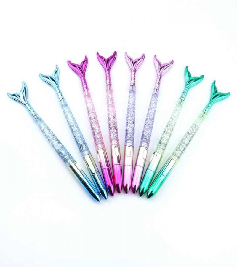 HOT DEAL NO 1. Pack of 1PCS Fish Glitter Pen With Light For Kids ONLY IN ( 249 )