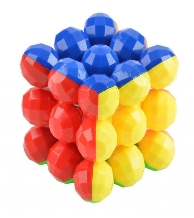HOT DEAL NO 1. Round 3×3 Ball Rubik Cube Challenge – Random Design1PCS ONLY IN ( 449 )