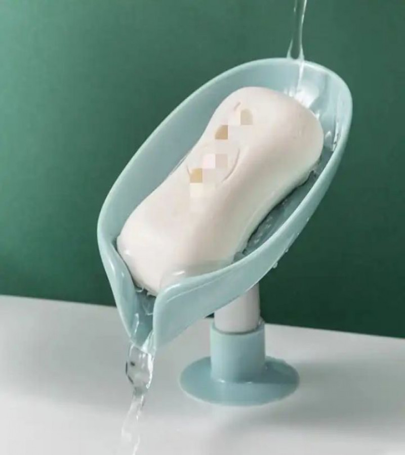 HOT DEAL NO 1.Newstyle Leaf Shape Soap Box Drain Soap Holder Box Bathroom Shower Soap Holder Dish Storage Plate Tray Bathroom Supplies