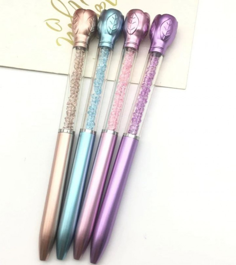HOT DEAL NO 1.Pineapple Crystal Bling Ballpoint Pen Retractable Fruit Gem Quicksand Pens Black Ink for Girls School Office Supplies
