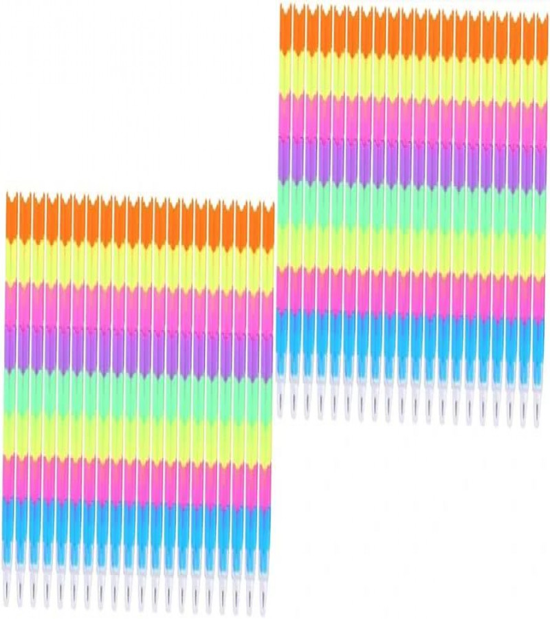 HOT DEAL NO1.1PCS/10Pcs Colored Pencils Ballpoint Pens Fun Pencils for Kids Funny Writing Pens Goody Bag Marker Kids Stackable