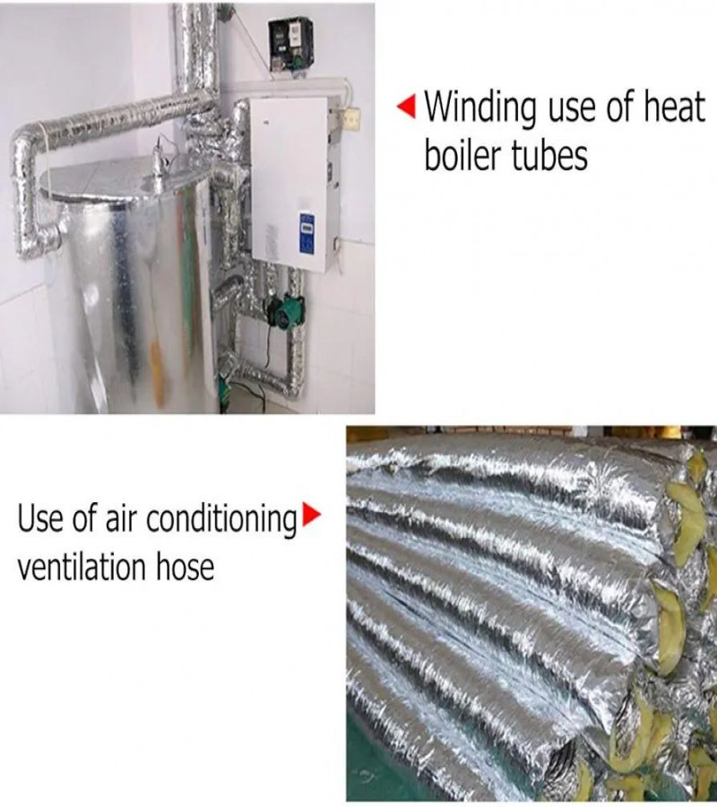 HOT DEAL NO1.Aluminium Tape Heat Resistant Aluminium Adhesive Tapes Aluminium Tape Self-Adhesive Aluminium Tape Air Conditioning Tape for Sealing