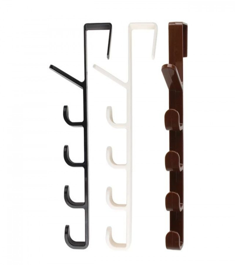 HOT DEAL NO1.Bedroom Door Hanger Clothes Hanging Rack Plastic Home Storage Organization Hooks Over The Door Purse Holder for Bags Towel