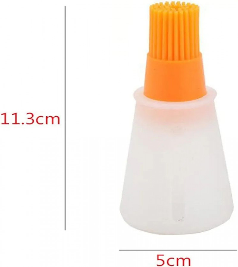 HOT DEAL NO1.Cooking Oil Dispenser 1 Pcs Portable Silicone Oil Bottle with Brush Grill Oil Brushes Liquid Oil Pastry Kitchen