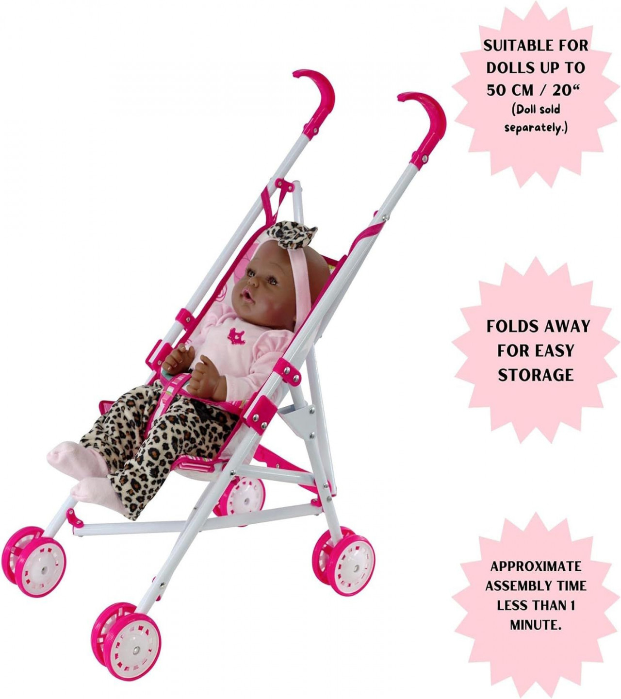 HOT DEAL NO1.Dibi Doll Foldable Stroller Buggy Jogger Baby Doll Pram Dolls Accessories Pushchair for Dolls Toy ONLY 899