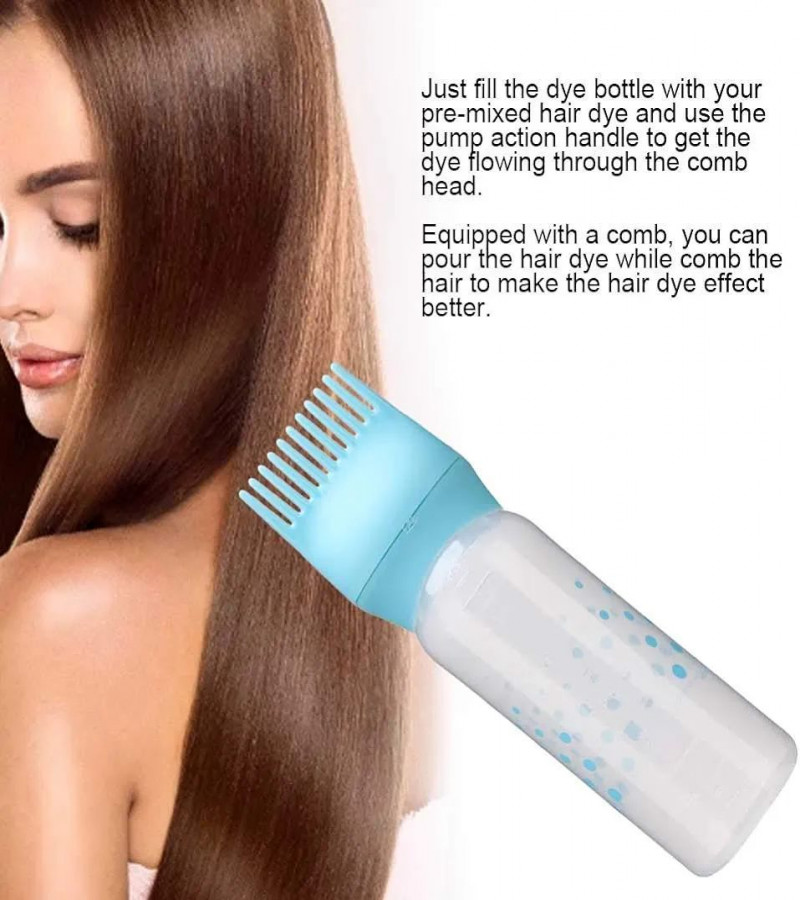 HOT DEAL NO1.Hair Dye Bottle, Dyestuff Applicator Colorful Dry Cleaning Shampoo Coloring Bottle Hair with Comb only 239