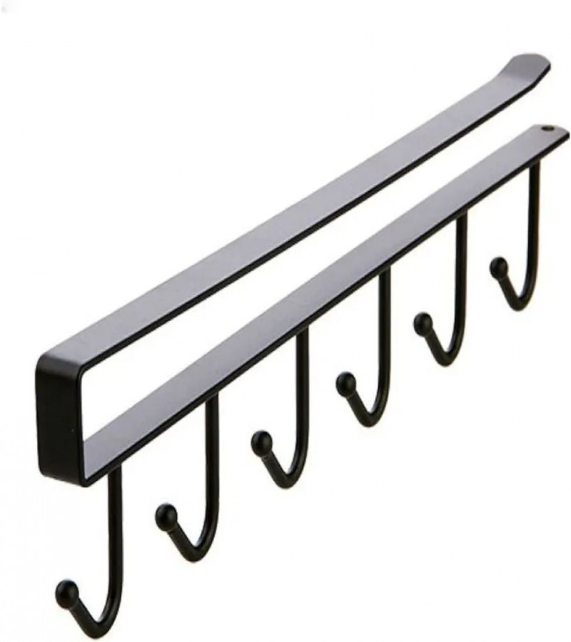 HOT DEAL NO1.Hooks Hooks Storage Hooks Shelf Wardrobe Cabinet Metal Under Shelves Mug Cup Hanger Bathroom Kitchen Hanging Rack
