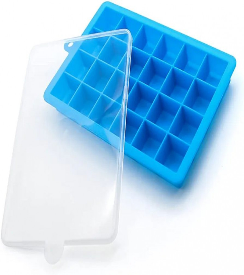 HOT DEAL NO1.Ice Cube Tray, 1 Pack Silicone Mini Ice Cube Molds, Silicone Mini Ice Cube Mold, 24 Cube per Silicone Small Ice Mold, Easier to Release