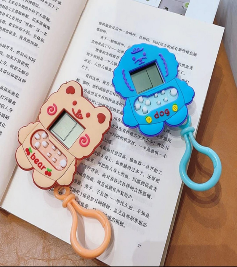 HOT DEAL NO1.Key Chain Creative Keychain Little Lion Cartoon Game Console Bag Pendant only 399