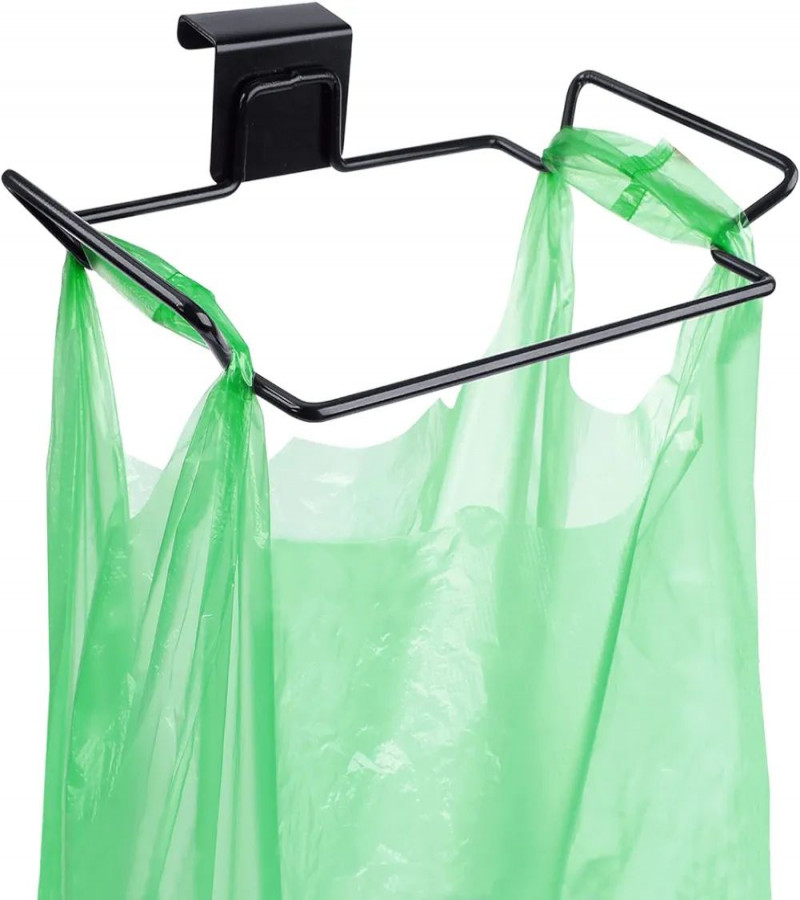 HOT DEAL NO1.Large Stainless Steel Trash Bag Holder for Kitchen Cabinets Doors and Cupboards, Black only 299 best price