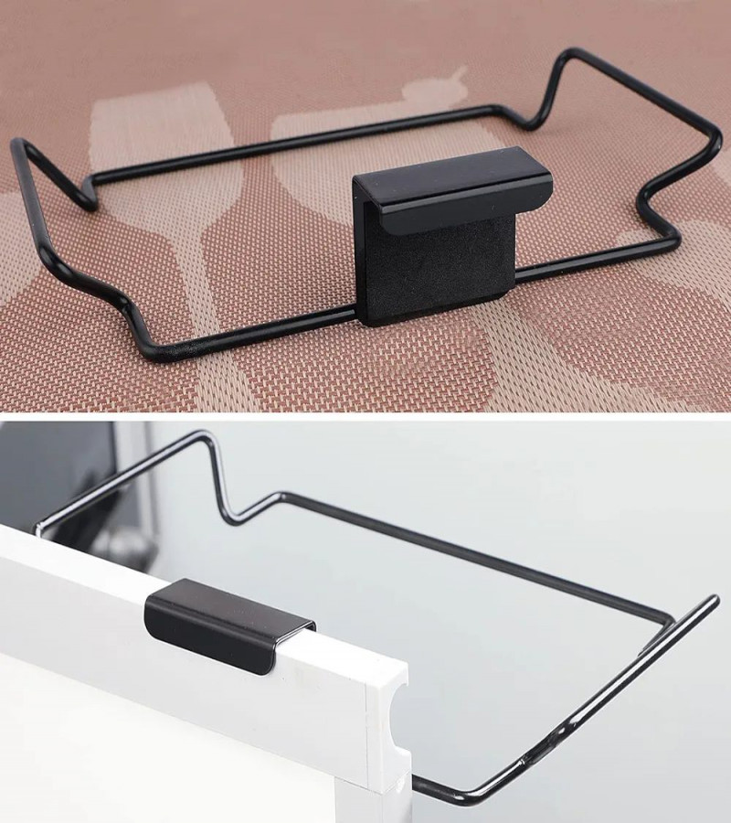 HOT DEAL NO1.Large Stainless Steel Trash Bag Holder for Kitchen Cabinets Doors and Cupboards, Black only 299 best price