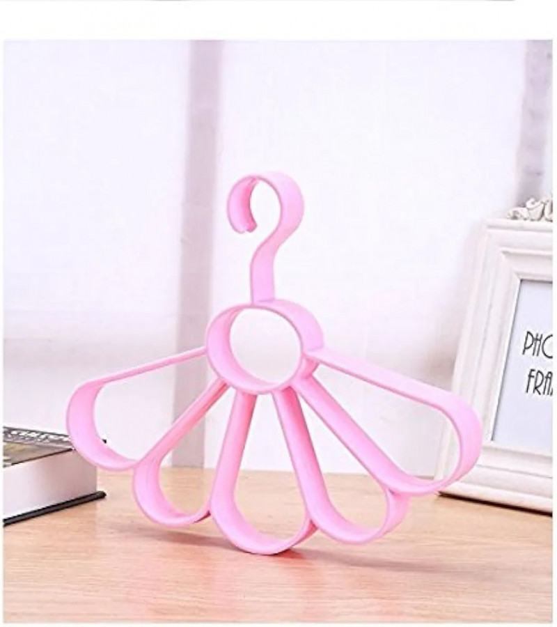 HOT DEAL NO1.Magnusdeal Circle 5 Slot Flower Shaped Belt ABS Plastic Scarf Multi-function 5 Holes Hanger only 129