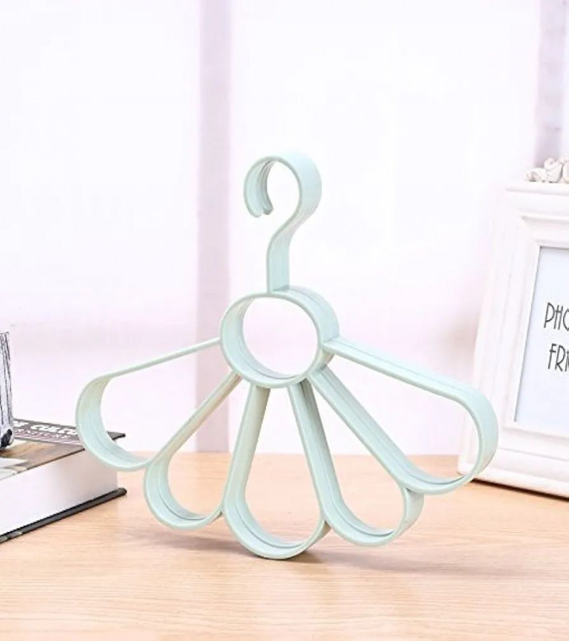 HOT DEAL NO1.Magnusdeal Circle 5 Slot Flower Shaped Belt ABS Plastic Scarf Multi-function 5 Holes Hanger only 129