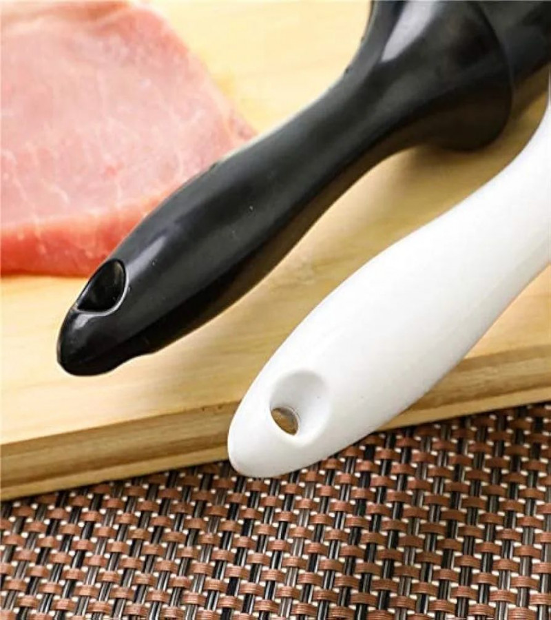 HOT DEAL NO1.Meat Hammer Tenderizer Stainless Steel Steak Loose Meat Mallet Pierced Meat Tendon Tenderizer (Plastic)only 489