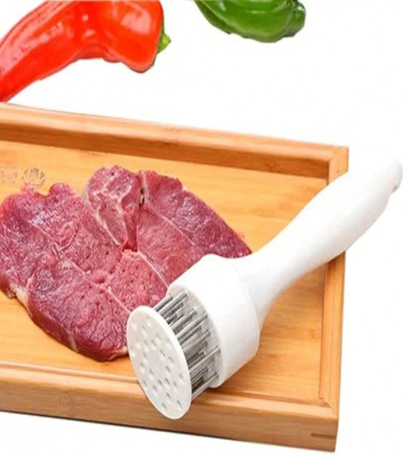 HOT DEAL NO1.Meat Hammer Tenderizer Stainless Steel Steak Loose Meat Mallet Pierced Meat Tendon Tenderizer (Plastic)only 489