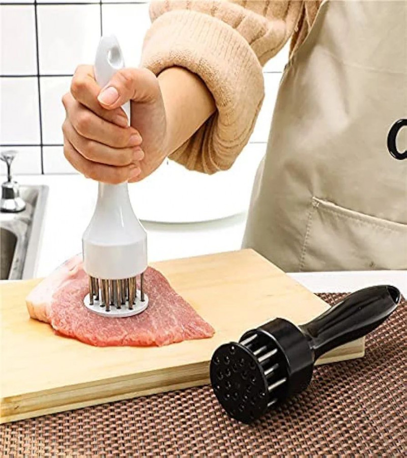 HOT DEAL NO1.Meat Hammer Tenderizer Stainless Steel Steak Loose Meat Mallet Pierced Meat Tendon Tenderizer (Plastic)only 489