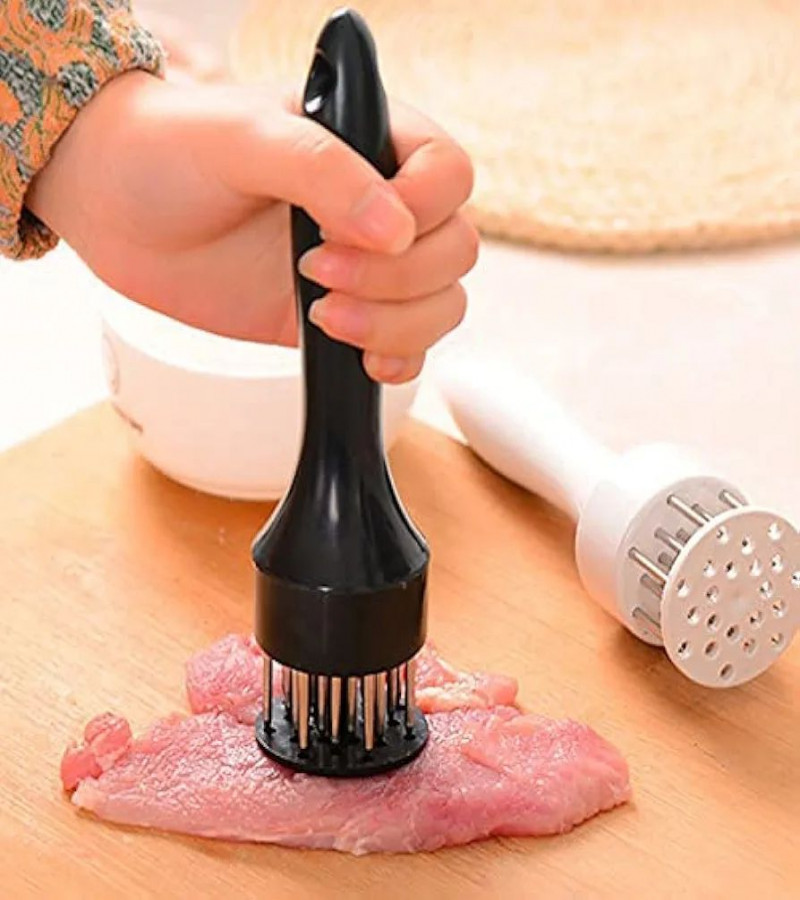 HOT DEAL NO1.Meat Hammer Tenderizer Stainless Steel Steak Loose Meat Mallet Pierced Meat Tendon Tenderizer (Plastic)only 489