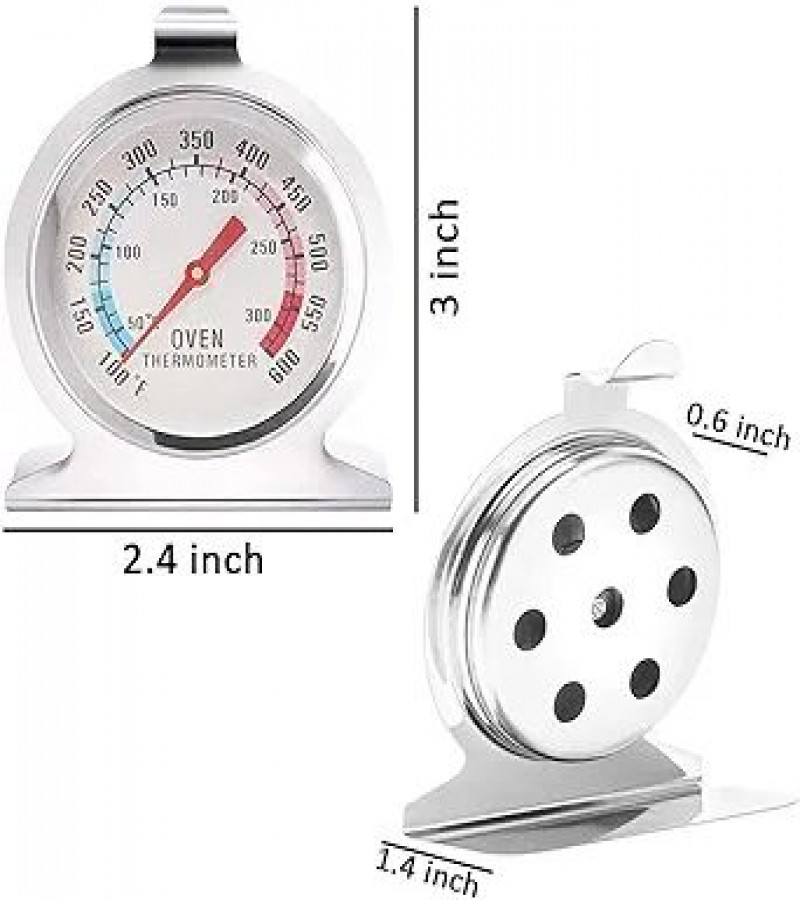 HOT DEAL NO1.Oven Thermometer With Instant Read,2-Inch Stainless Steel Grill Thermometer(Pack of 1) only 599