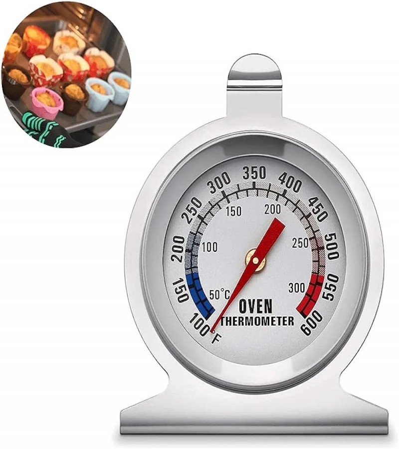 HOT DEAL NO1.Oven Thermometer With Instant Read,2-Inch Stainless Steel Grill Thermometer(Pack of 1) only 599