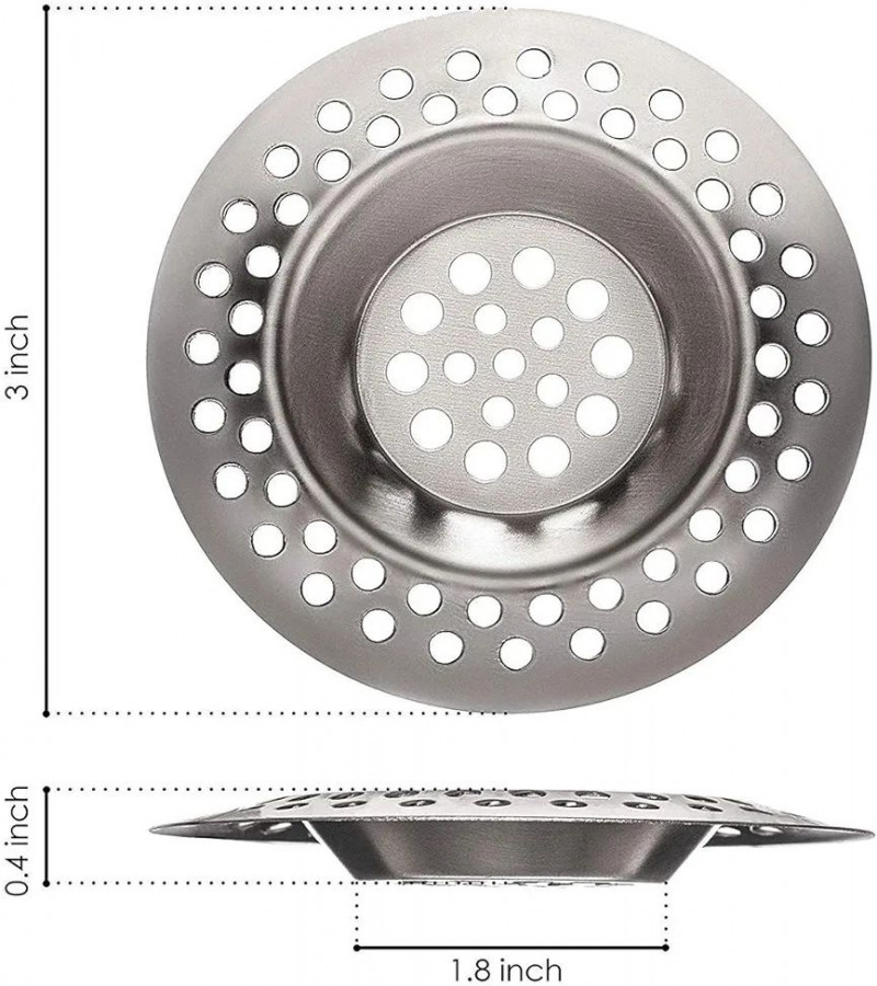 HOT DEAL NO1.Pack of 3 Sink Filter Stainless Steel Drain Strainer Sink Strainer Anti-Blocking Hair Catcher for Bathroom Bathtub and Kitchenonly 229
