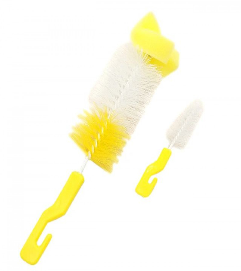HOT DEAL NO1.Plastic Household Coffee Bottle Cup Nipple Cleaning Brush Cleaner 2 in 1 only 149