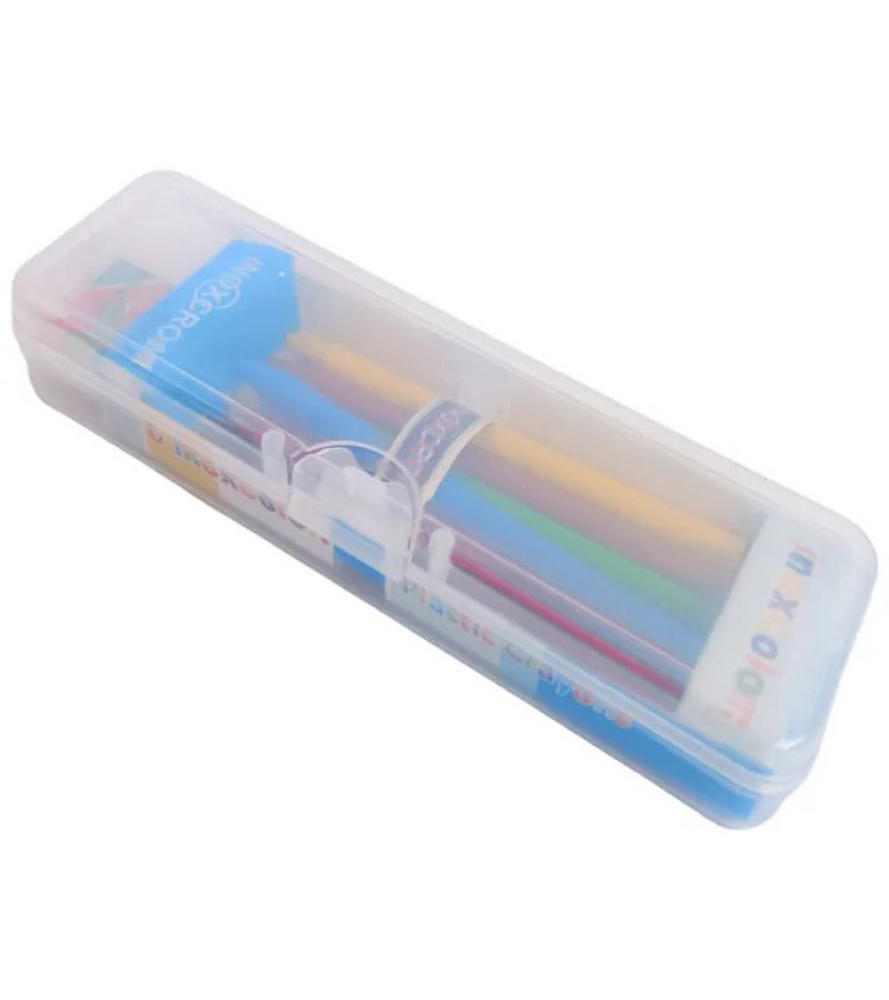HOT DEAL NO1.Premium Pack of 6 Crayons and Erasser with High-Quality Pencil Case | Vibrant Colors for Creative Expressiononly 299