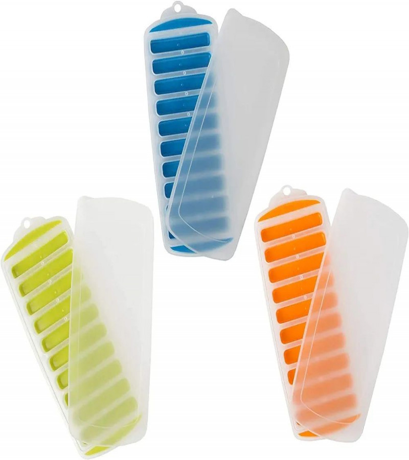 HOT DEAL NO1.Silicone Narrow Ice Stick Cube Trays with Easy Push and Pop Out Material, Ideal for Sports and Water Bottles
