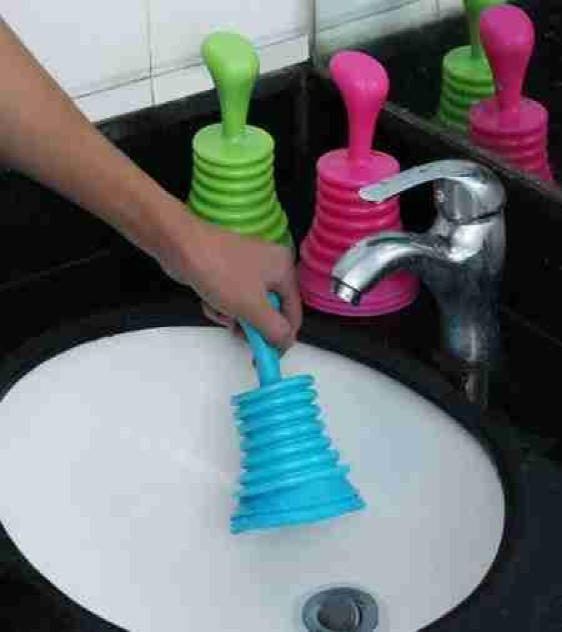 HOT DEAL NO1.Toilet Bathroom Kitchen Drain Sink Plunger Unblocker Dredging Pipe-Cleaner Rubber Household Bathroom Accessories.(Random Color only 299)