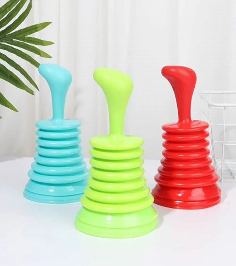 HOT DEAL NO1.Toilet Bathroom Kitchen Drain Sink Plunger Unblocker Dredging Pipe-Cleaner Rubber Household Bathroom Accessories.(Random Color only 299)