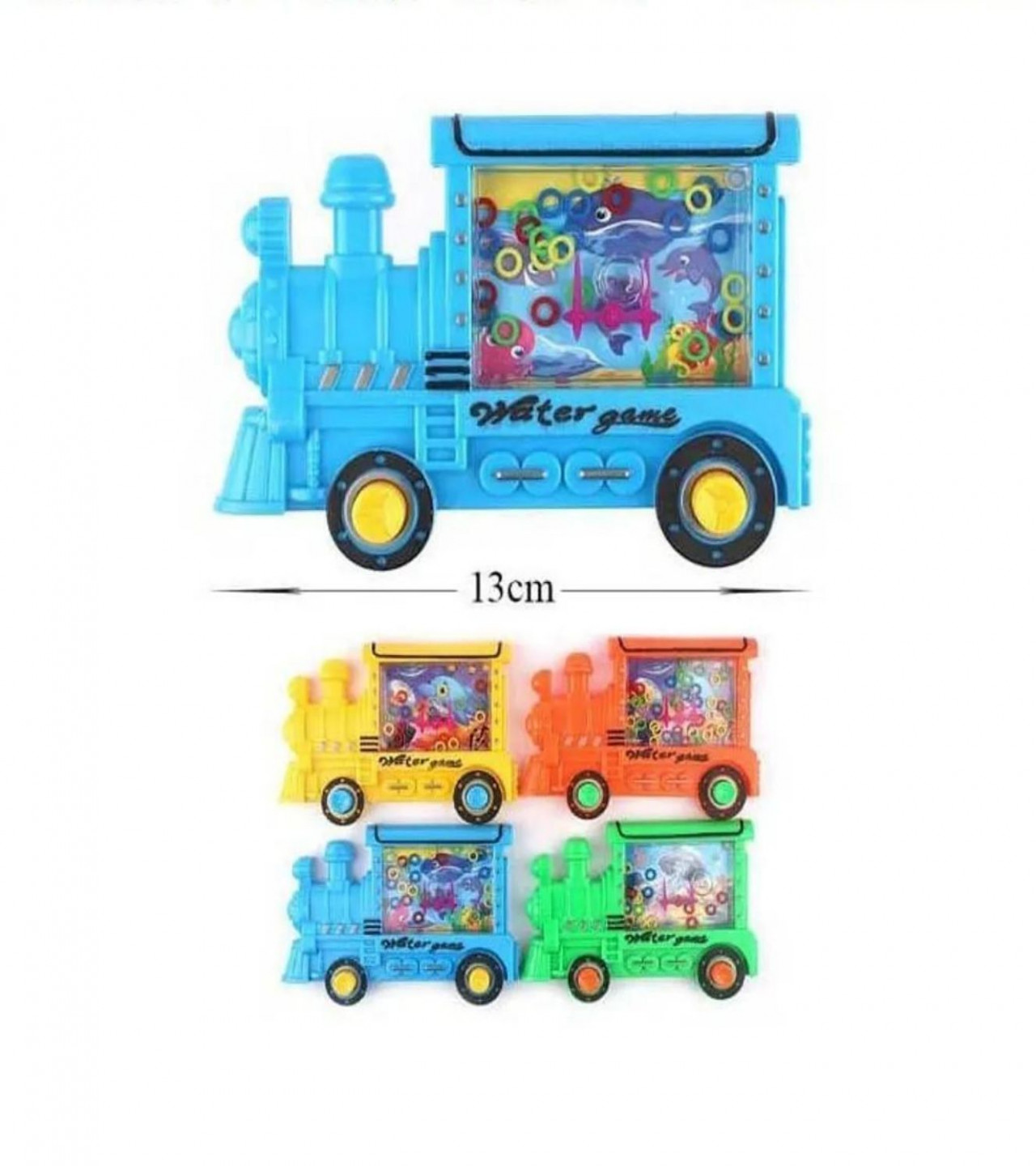 HOT DEAL NO1.Train Shape Water Ring Toss Handheld Game Toy only 199