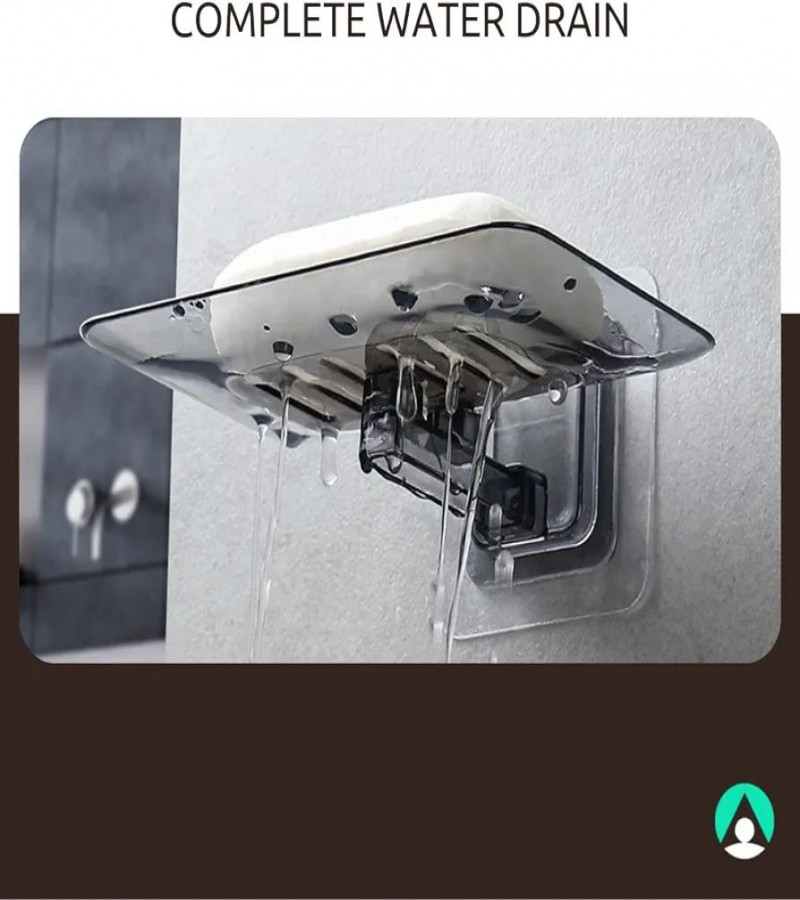 HOT DEAL NO1.Transparent self Adhesive soap Stand/soap Dish. Wall Adhesive Items for Bathroom Accessories, Sink/wash Basin, and Kitchen Accessories