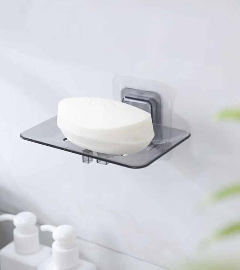 HOT DEAL NO1.Transparent self Adhesive soap Stand/soap Dish. Wall Adhesive Items for Bathroom Accessories, Sink/wash Basin, and Kitchen Accessories