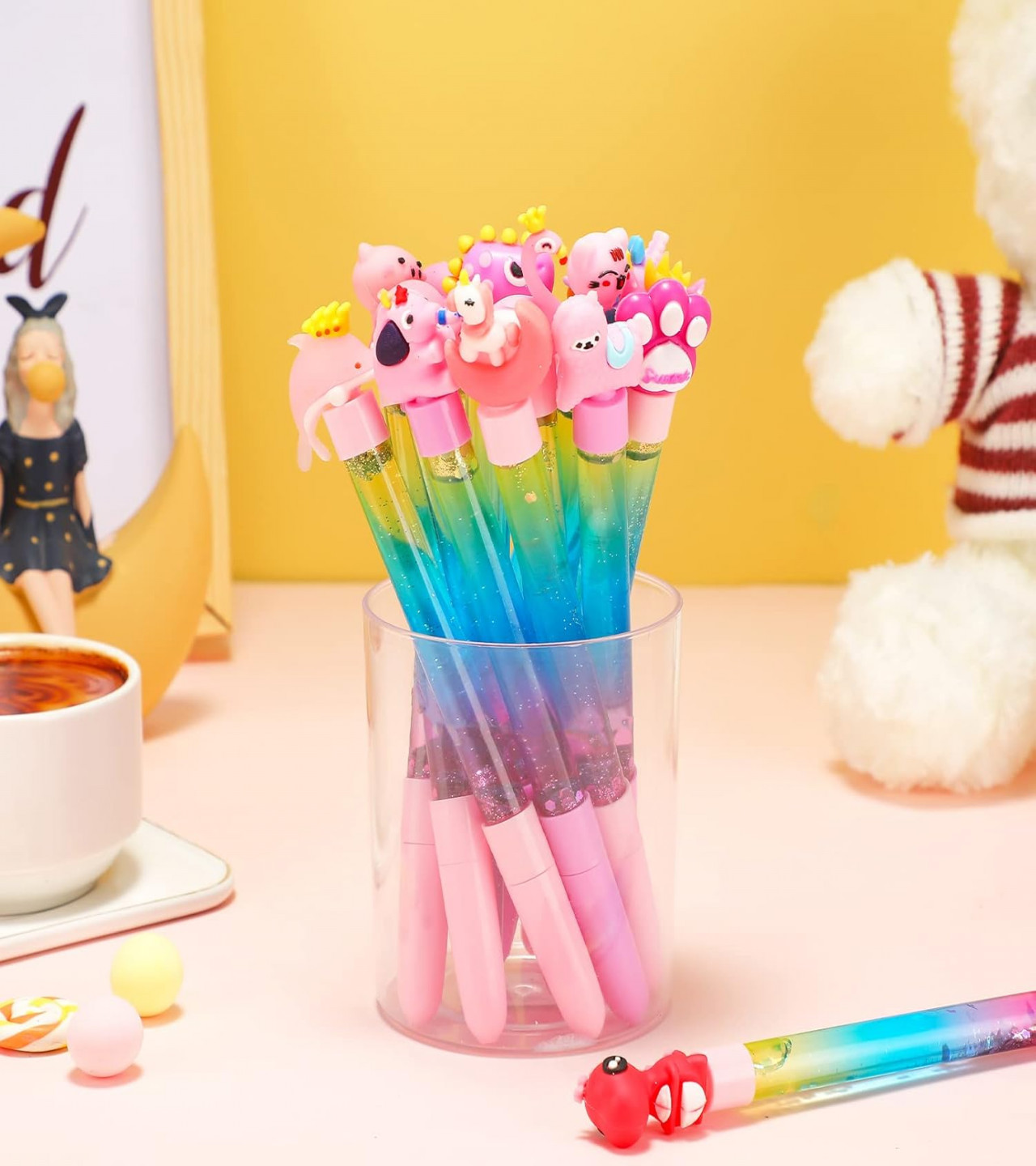 HOT DEAL NO1.Unicorn Glitter Gel Pen | Assorted Pastel Colours | Pack of 1| Cute Pen | Smooth | Smudge Freeonly 149