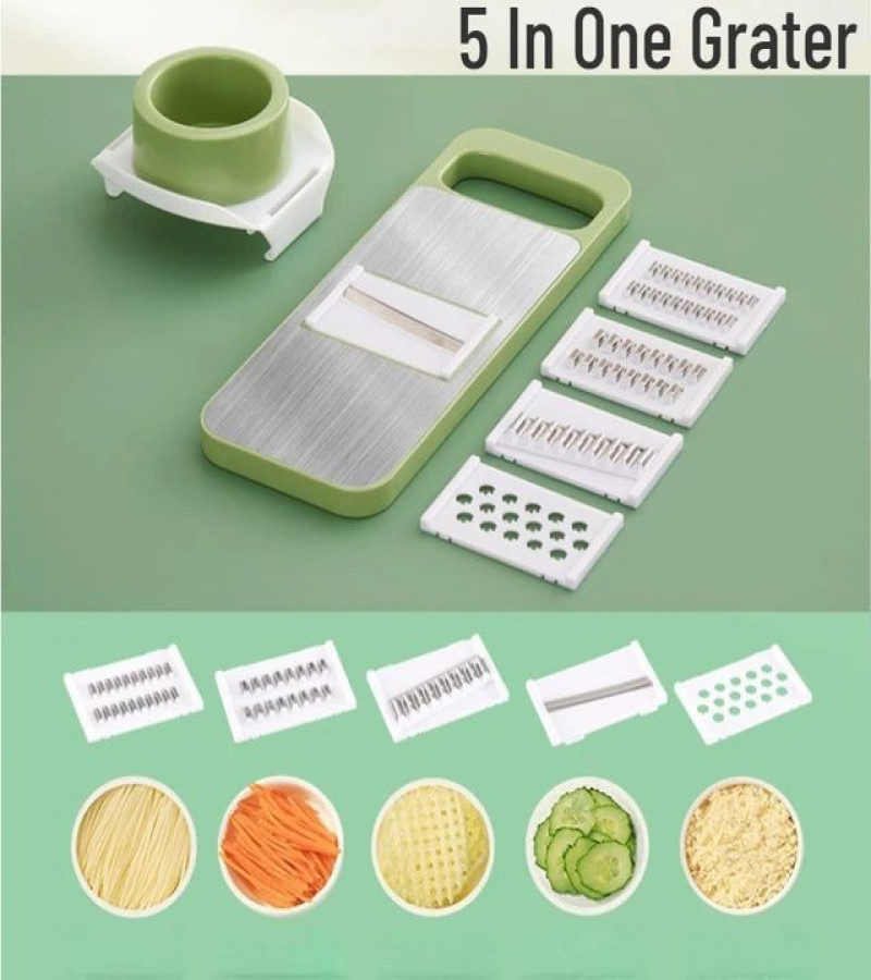 HOT DEAL NO1.Vegetable Fruit Potato Slicer Peeler Dicer Cutter Chopper Grater Vegetable Cutter Home Utensils in General Food Slicer 5 in 1only 899