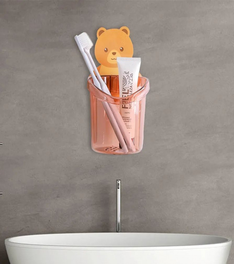 HOT DEAL NO1.Wall Toothbrush Holder | Cute Bear Toothbrush Holder - Toothbrush Storage, Shower Toothbrush Holder