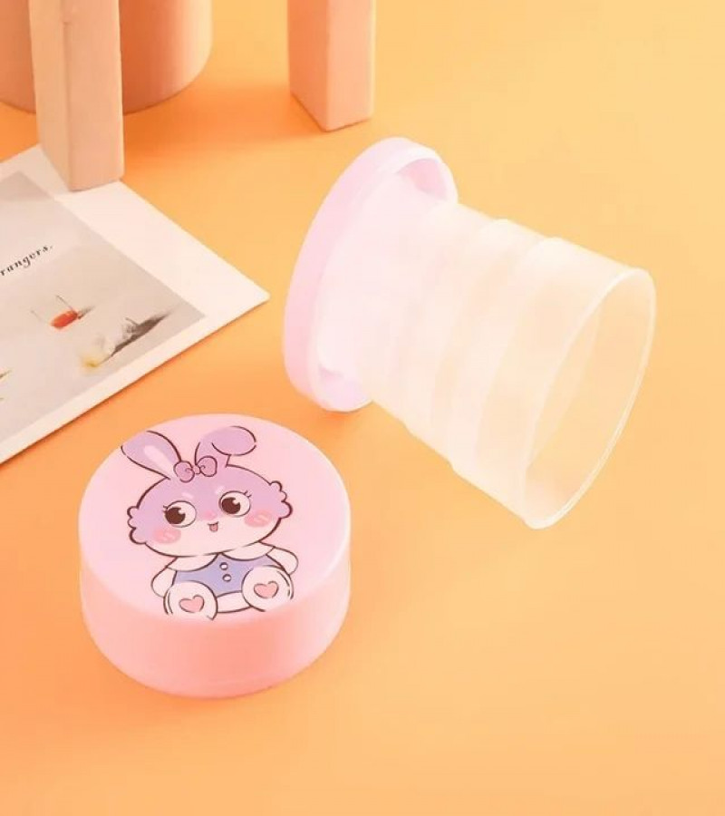 HOT DEAL,NO1.100ML Folding Cup With Lid Portable Reusable Plastic Water Cup Cartoon Collapsible Mouthwash Travel Outdoor Drinking Cup only 99